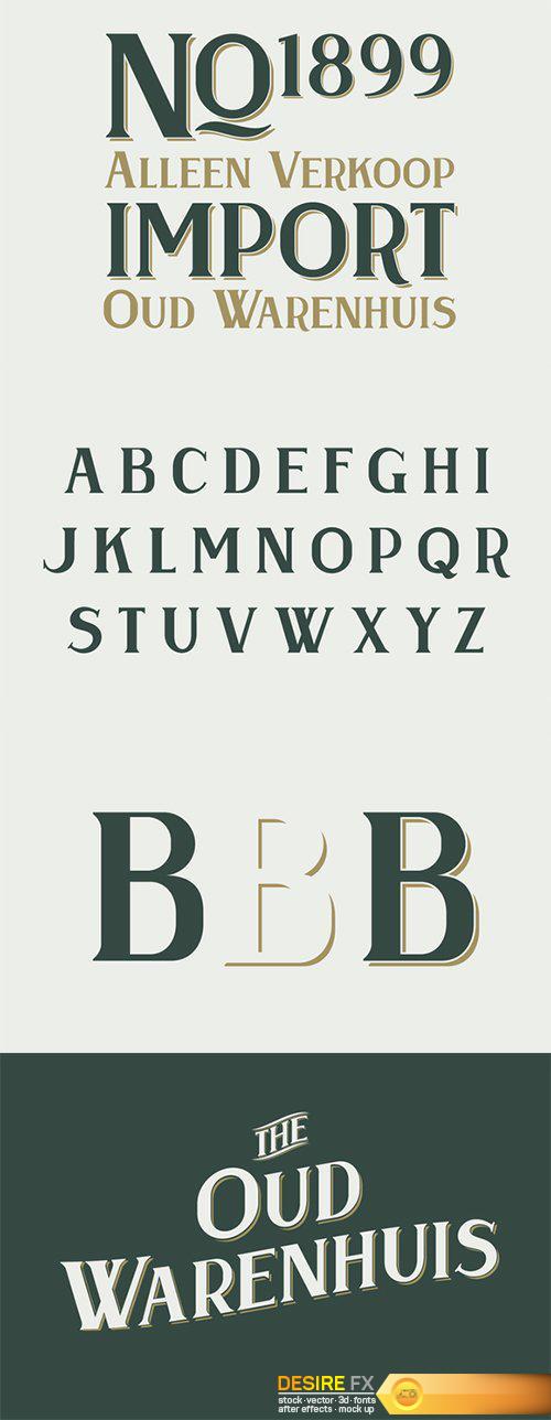Oud Warenhuis Typeface - CM 11550