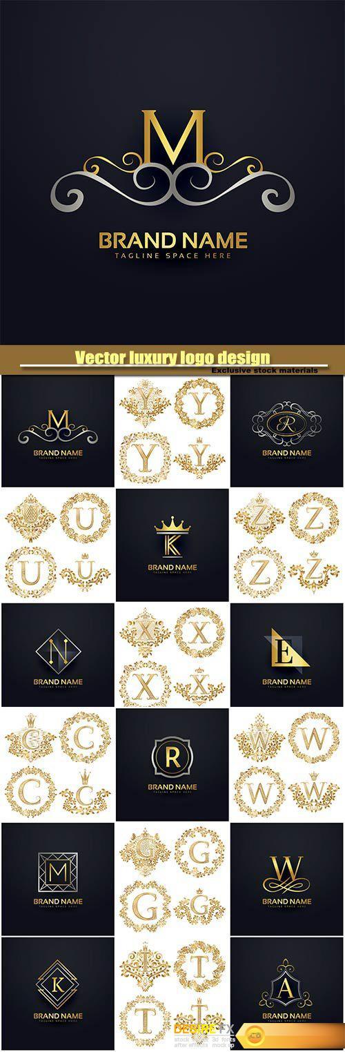 Vector luxury logo design