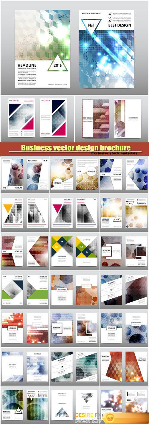 Business vector design brochure, flyer template, design card creative