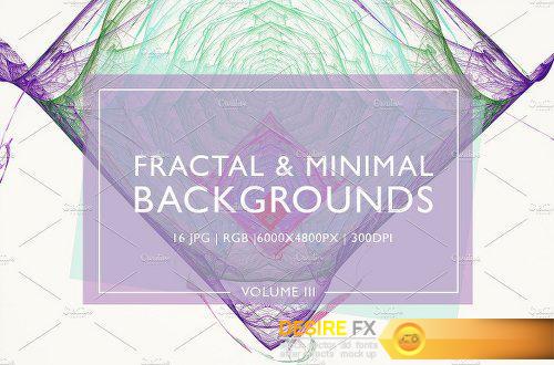 CreativeMarket Fractal & Minimal Backgrounds Vol. 3 1170991