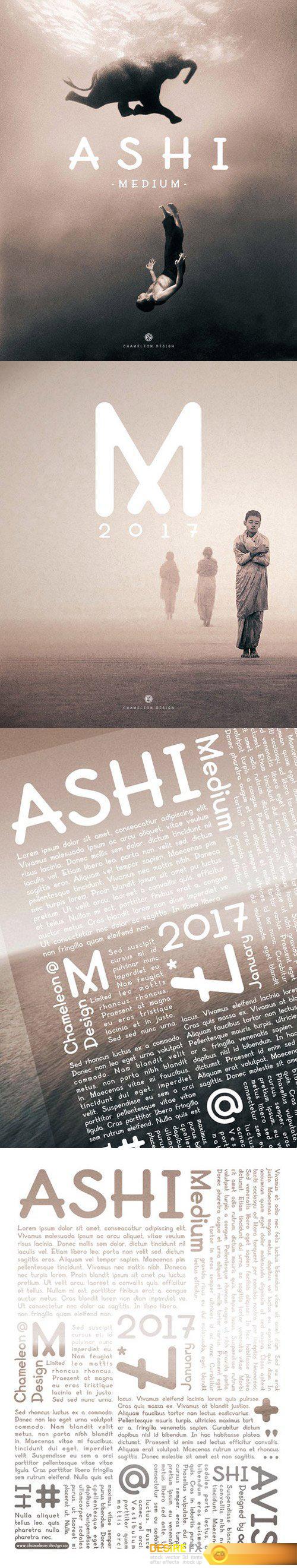 AShi - Medium Font