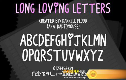 Long Loving Letters Font