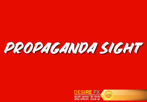 PROPAGANDA SIGHT font (only letters)