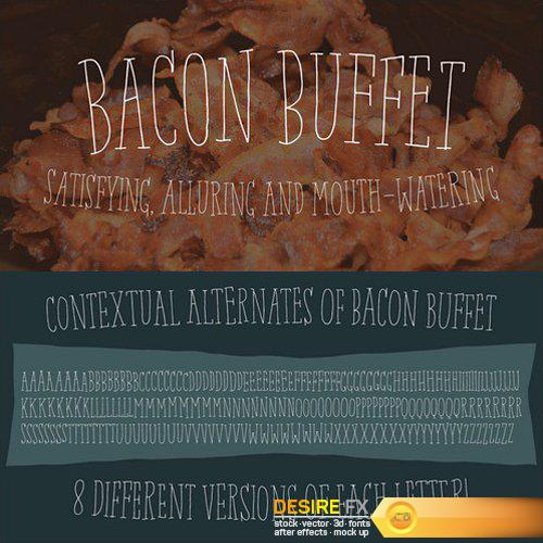 Bacon Buffet font