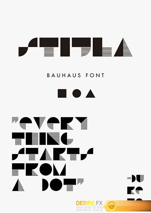 STIJLA Bauhaus-like Font