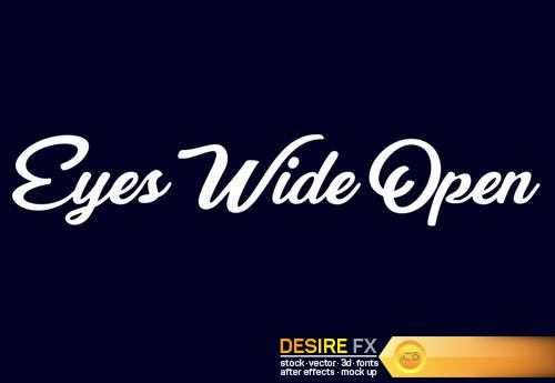 Eyes Wide font (only letters)