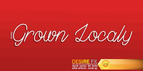 Grown Localy Font