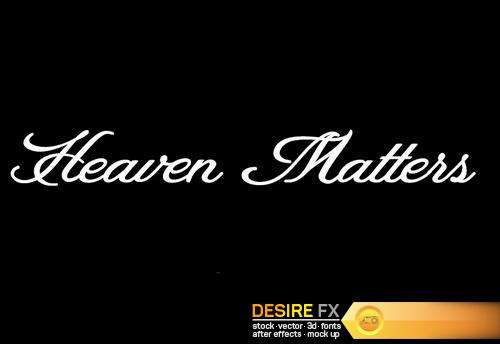 Heaven Matters font (only letters)