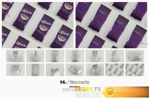 Graphicriver Pouch Packet Packaging Mockup 15503366