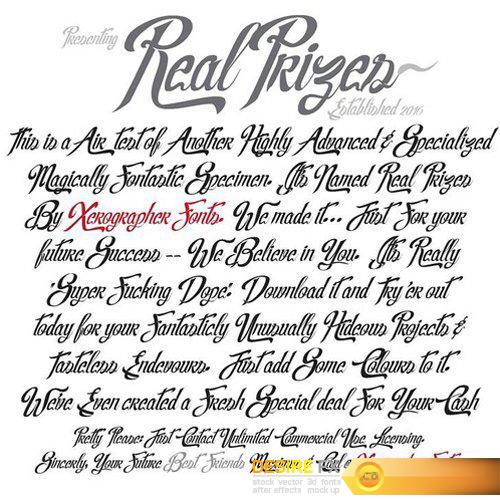 Real Prizes Font