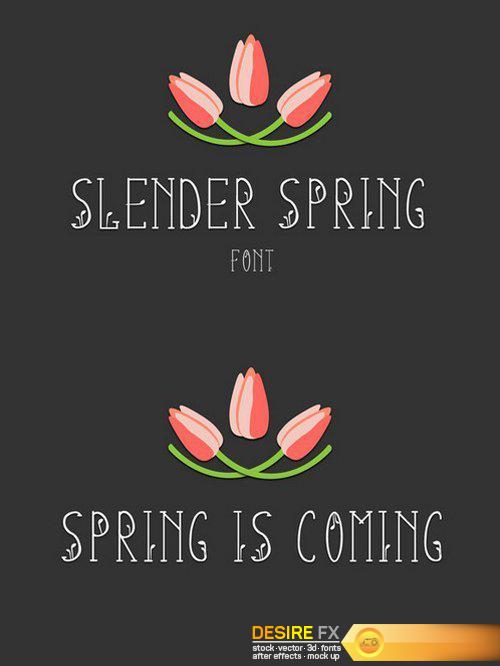 CM - Slender Spring Font 557931