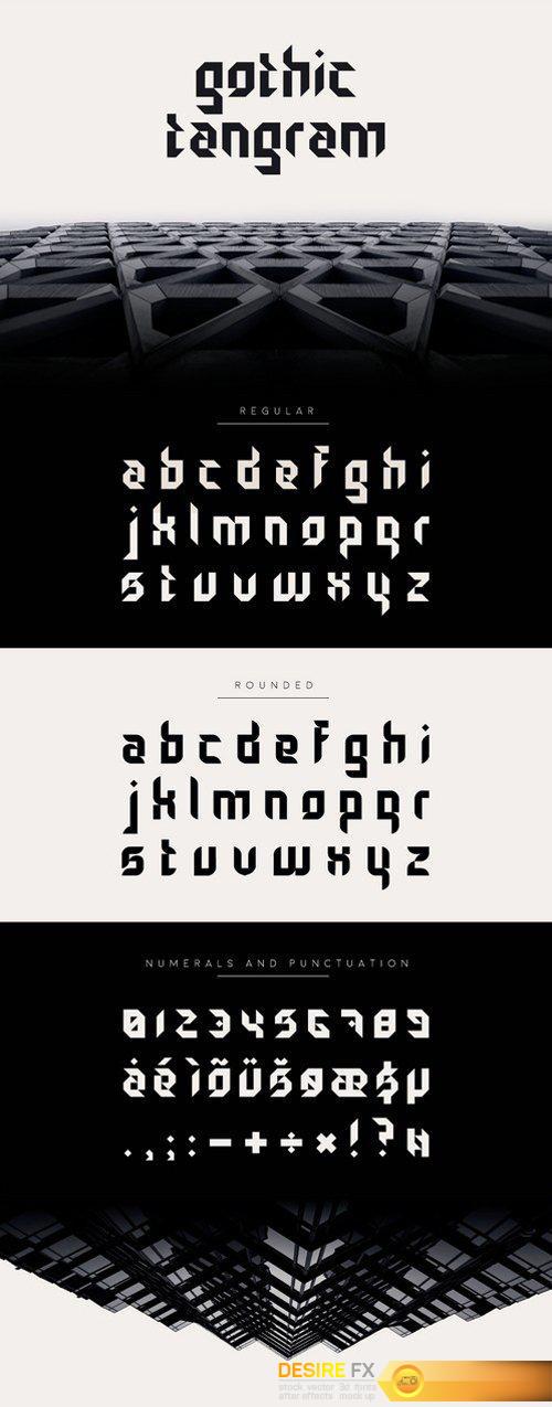 Gothic Tangram Font