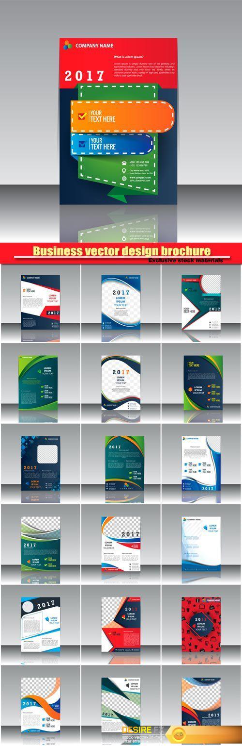 Business vector design brochure, creative flyer template #16