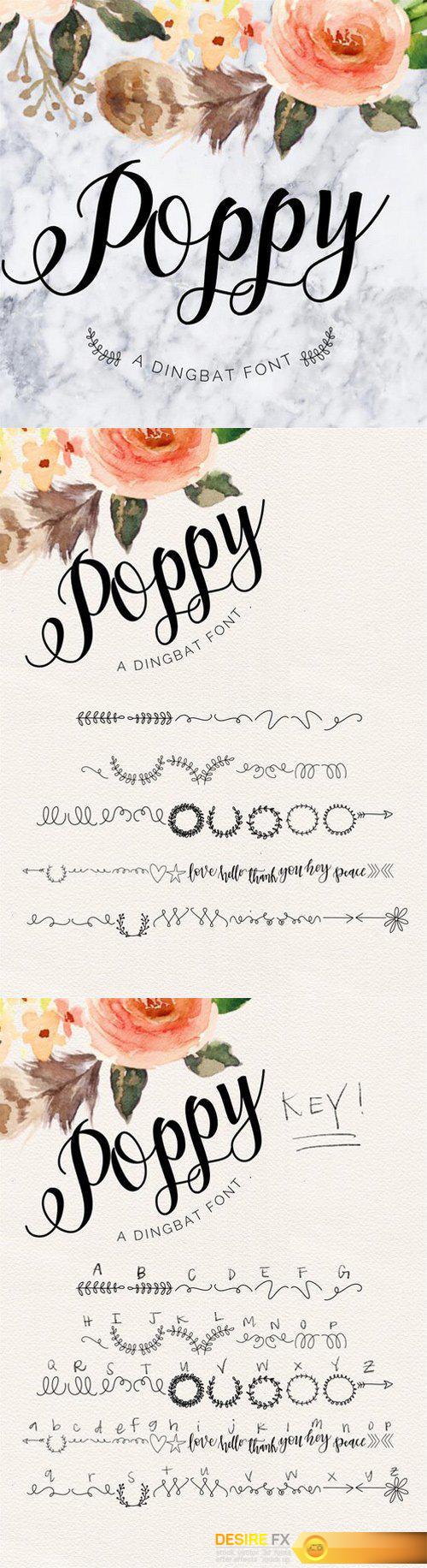 Poppy Script Font