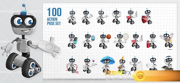 Robot_on_Wheels_Cartoon_Character5