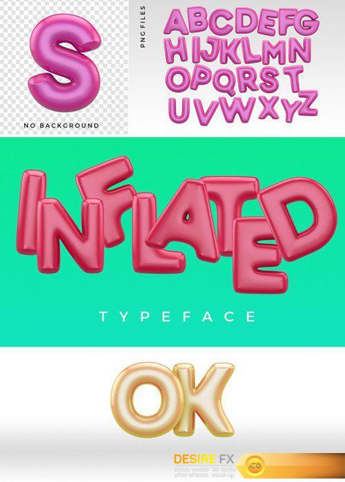 Inflated Typeface
