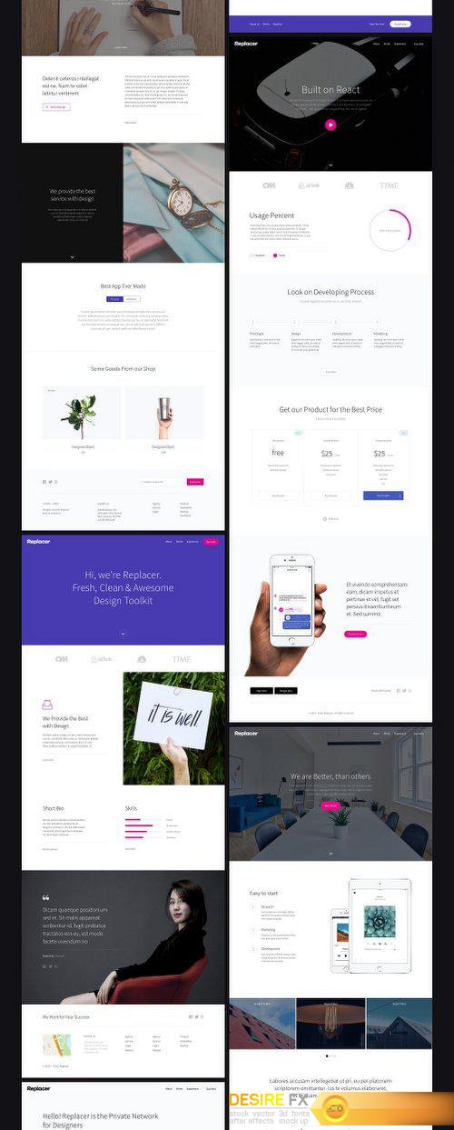 CreativeMarket Replacer UI Kit 1112133