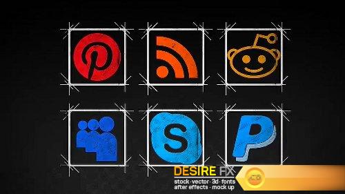 Videohive Social Media Icons - 30 Pack2