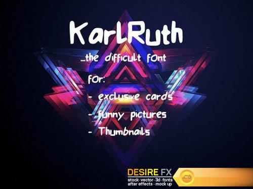 KarlRuth Abstract Font