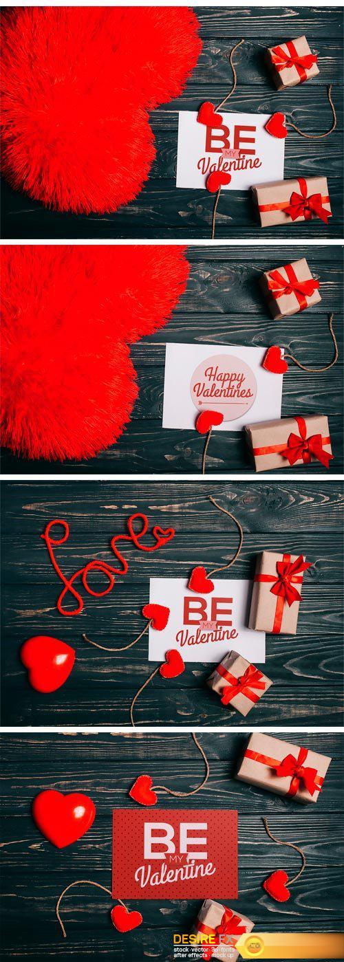 CM 1187868 - Valentine\'s Day Gift Cards Mock-ups
