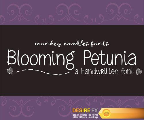 MRF Blooming Petunia Font