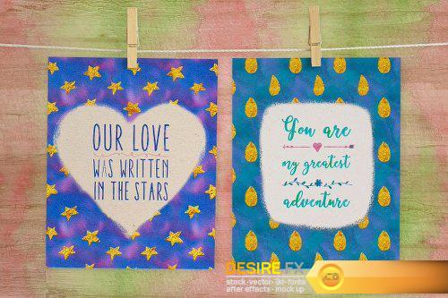 CreativeMarket Watercolor Elements + Free Textures 1229553