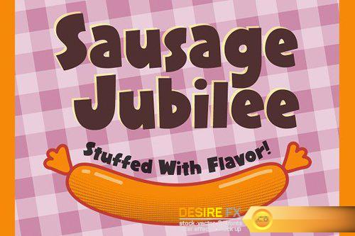 CM Sausage Jubilee Font Display 1200971
