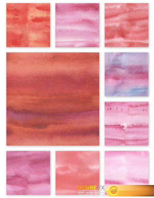 Watercolor Seamless Textures - Red Pack