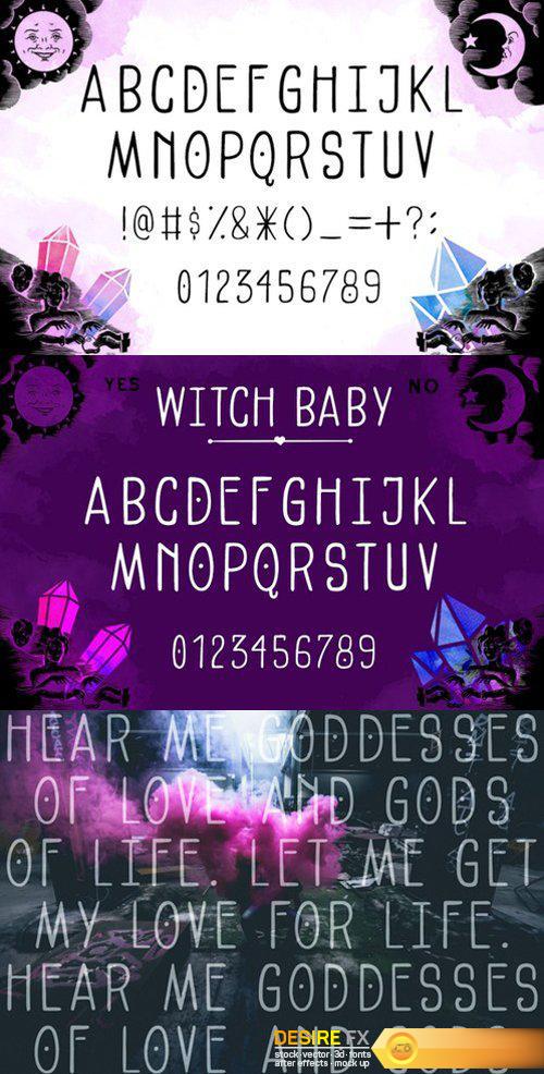 CM - Witch Baby Display Font 560464