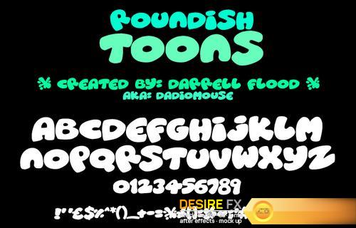 Roundish Toons font