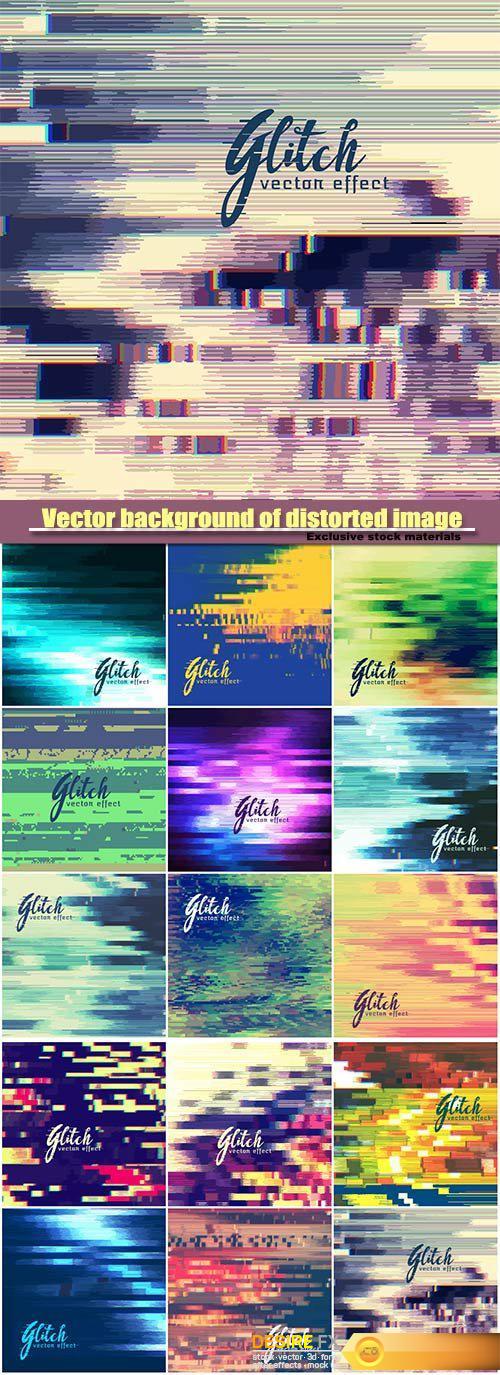 Vector background of distorted image