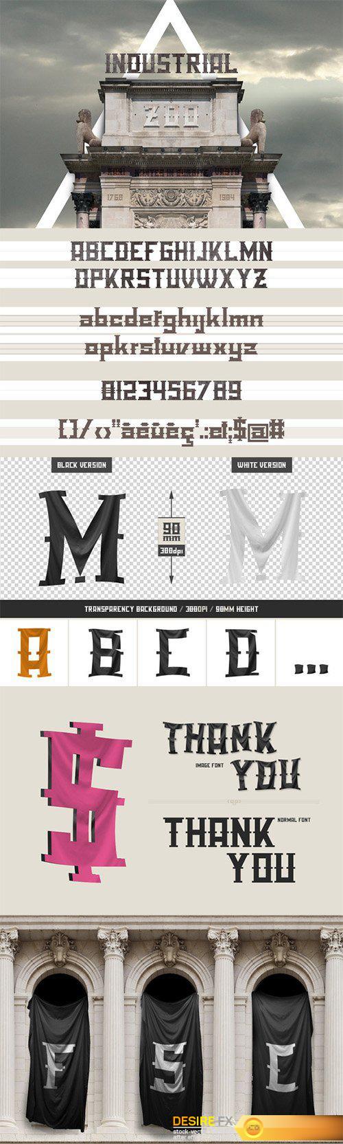 Industrial Zoo - font pack - CM 2752
