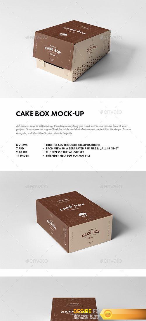 GraphicRiver - Cake Box Mock-up 19422295