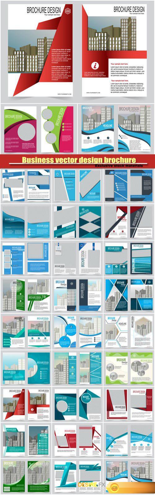 Business vector design brochure, flyer creative template
