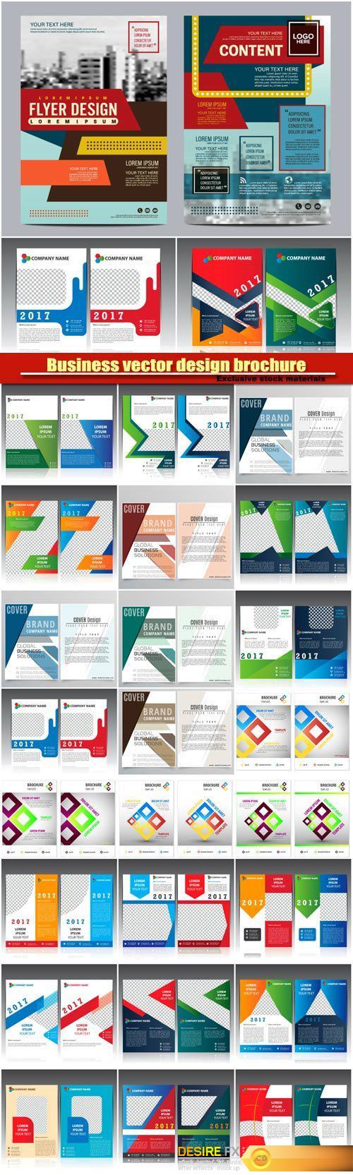 Business vector design brochure, creative flyer template