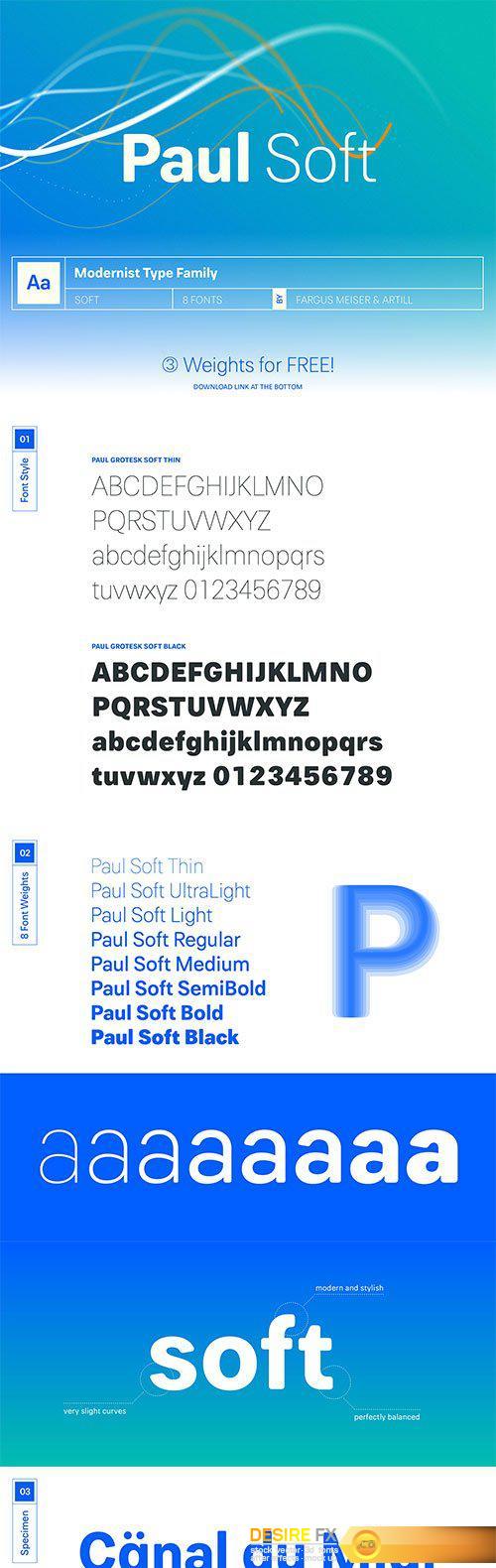 Paul Soft Font Family
