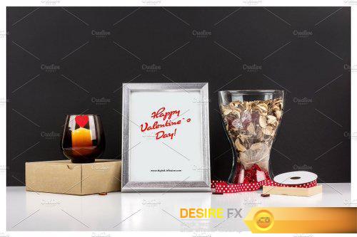 CreativeMarket Frame Mockup - Valentine`s Day Theme 1240973