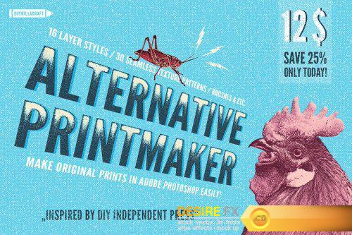CreativeMarket Alternative Printmaker 1243497