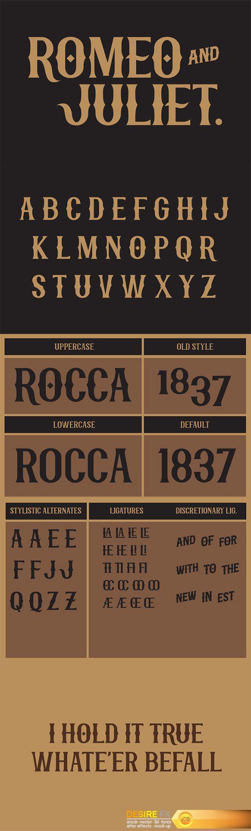 Rocca Typeface - CM 8521