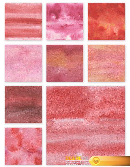 Watercolor Seamless Textures - Red Pack