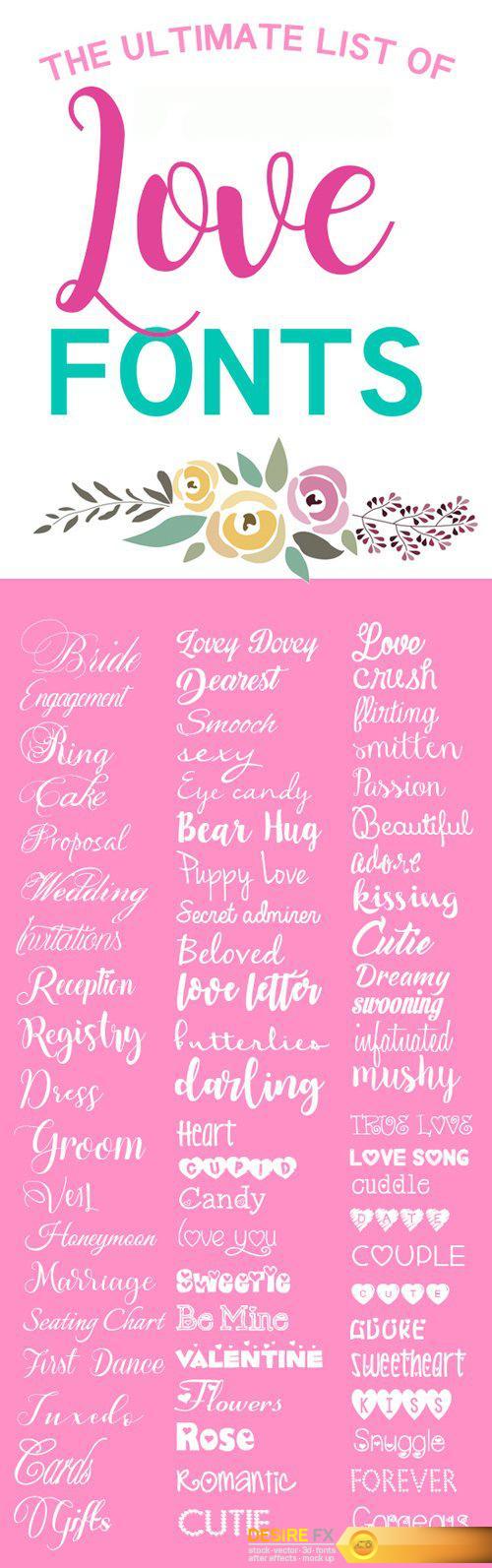 The Ultimate List Of Love Fonts 000023