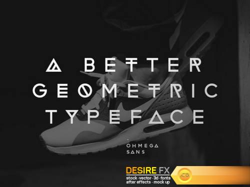 Ohmega Sans Geomtric Typeface