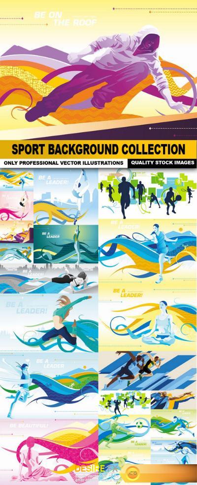Sport Background Collection - 25 Vector