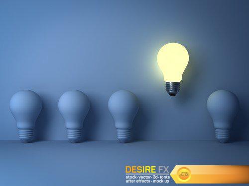 Energy saving light bulb 3D rendering 15X JPEG