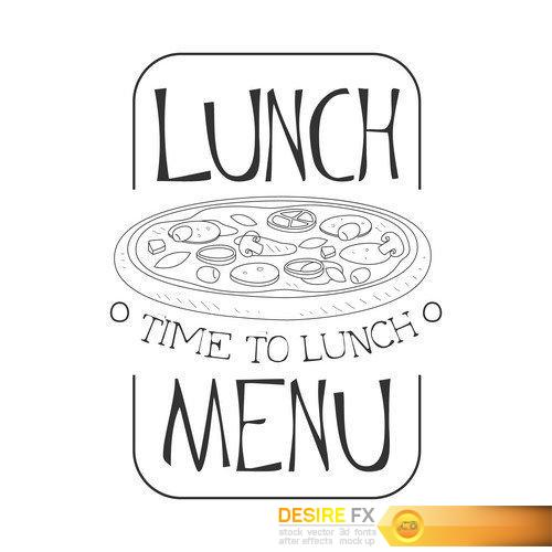 Cafe Lunch Menu Template 17X EPS