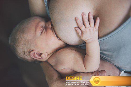 Baby and mom Breastfeeding 13X JPEG