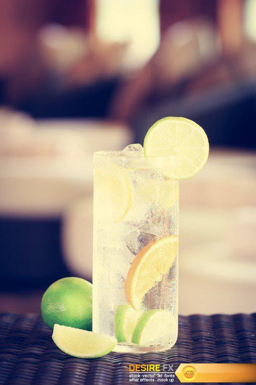 Water with ice and lemon 7X JPEG