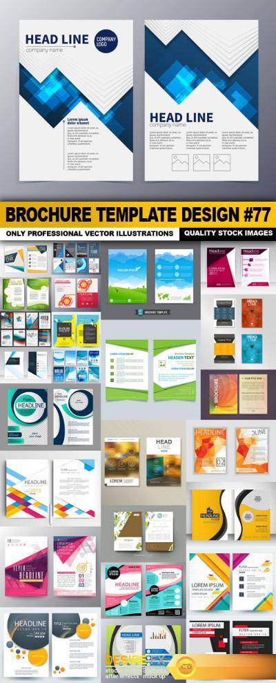 Brochure Template Design #77 - 26 Vector