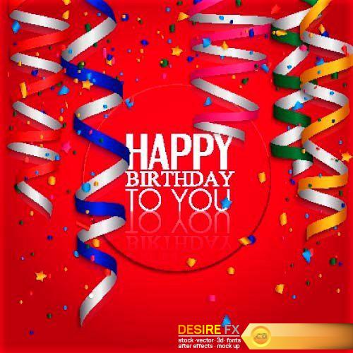 Poster Happy Birthday 15X EPS