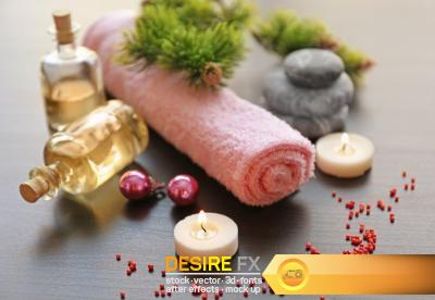 Composition of spa treatment, 15 x UHQ JPEG